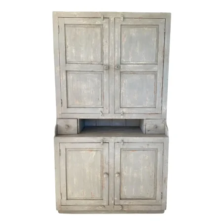 Old Farmhouse Large Mango Wood Pantry Cabinet
