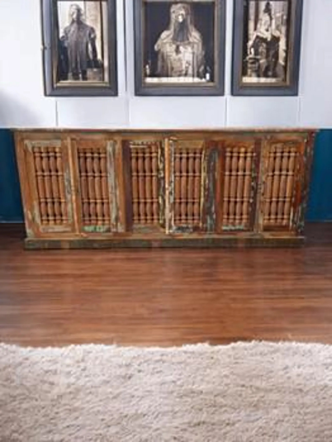 Boho Mango Wood Cabinet - Image 2