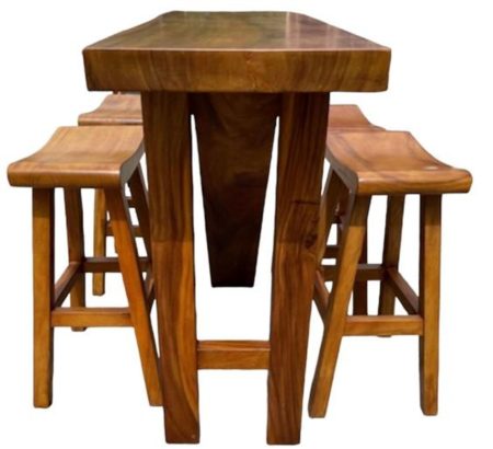 Outdoor Teak Bar Counter Set