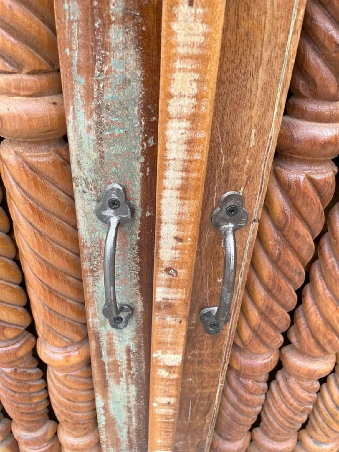 Boho Mango Wood Cabinet - Image 4