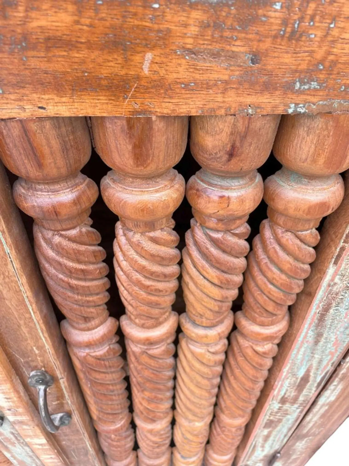 Boho Mango Wood Cabinet - Image 5