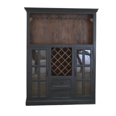 Rustic Cape Cod Wine Rack Cabinet