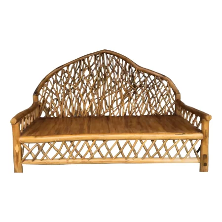 Coastal Boho Mahogany Daybed
