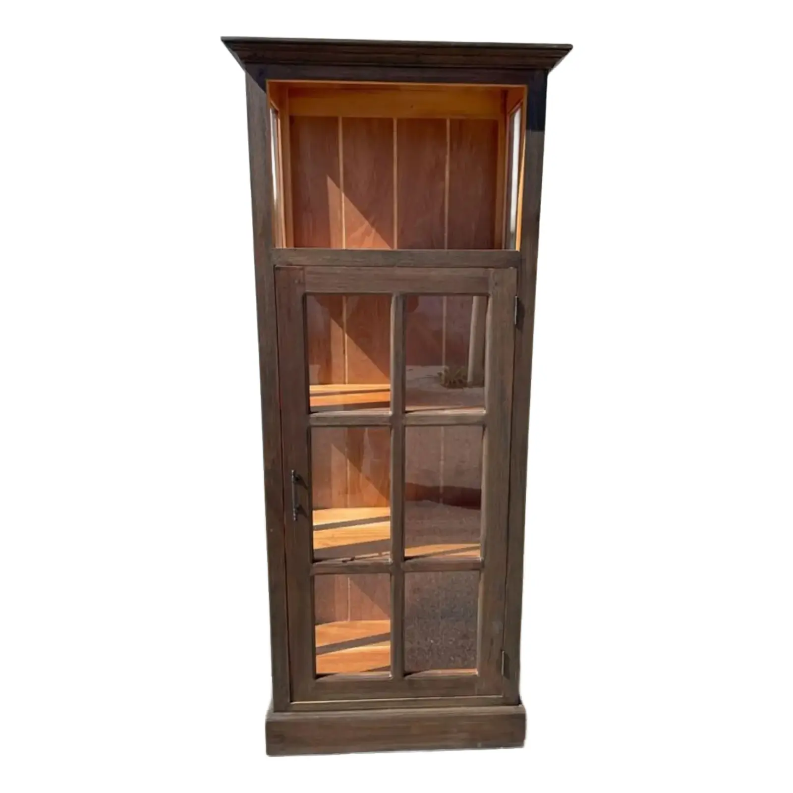 Rustic Wood 4 Shelf Bookcase