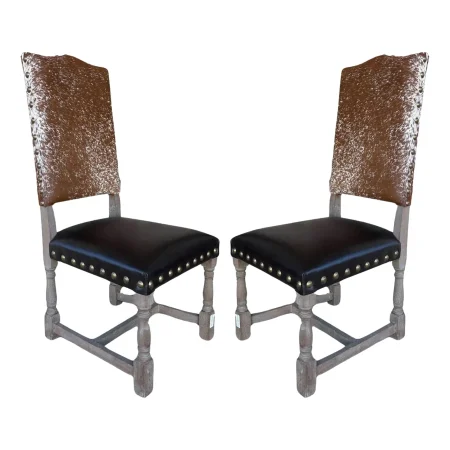 Set of 4 Rustic Accent Chair