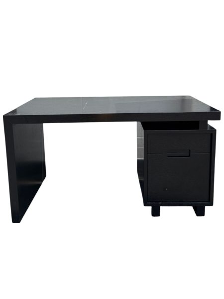 Black Ebonized Modern Desk