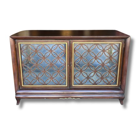 Maitland Smith Gilded Mirrored Cabinet