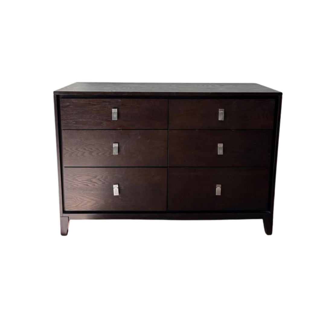 West Elm 6 Drawer Dresser in Chocolate Brown