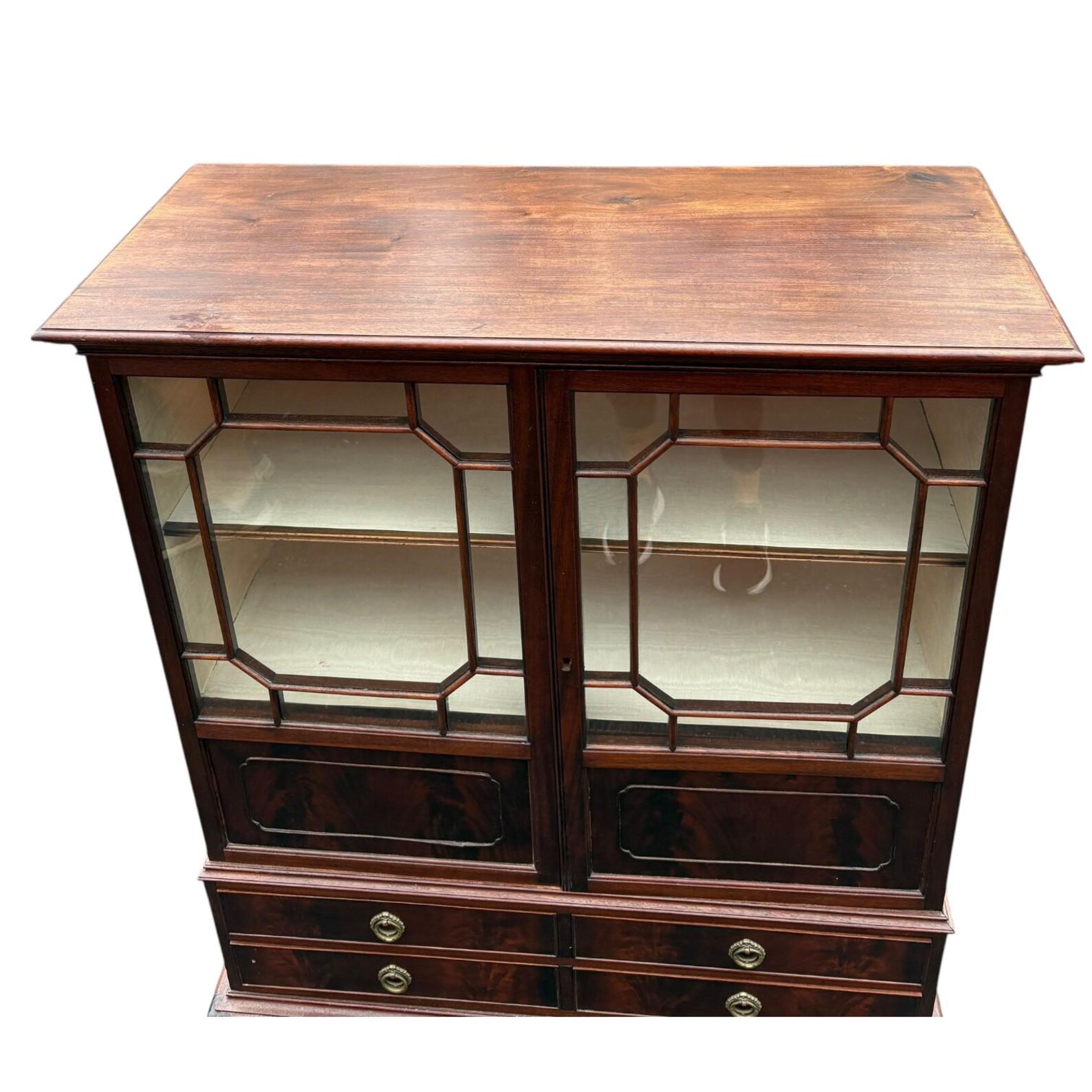 Antique English George lll Mahogany Cabinet - Image 3