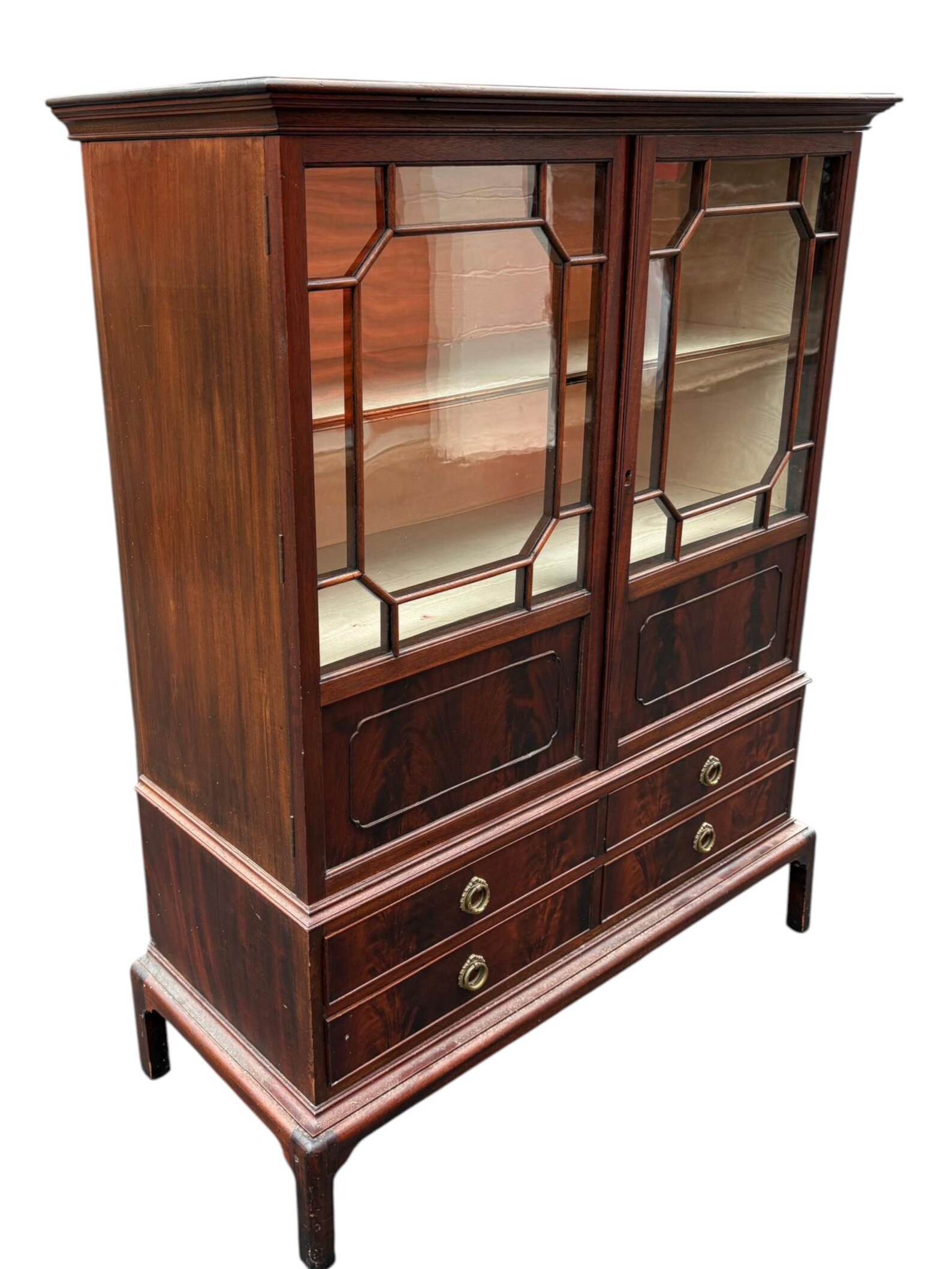 Antique English George lll Mahogany Cabinet - Image 5