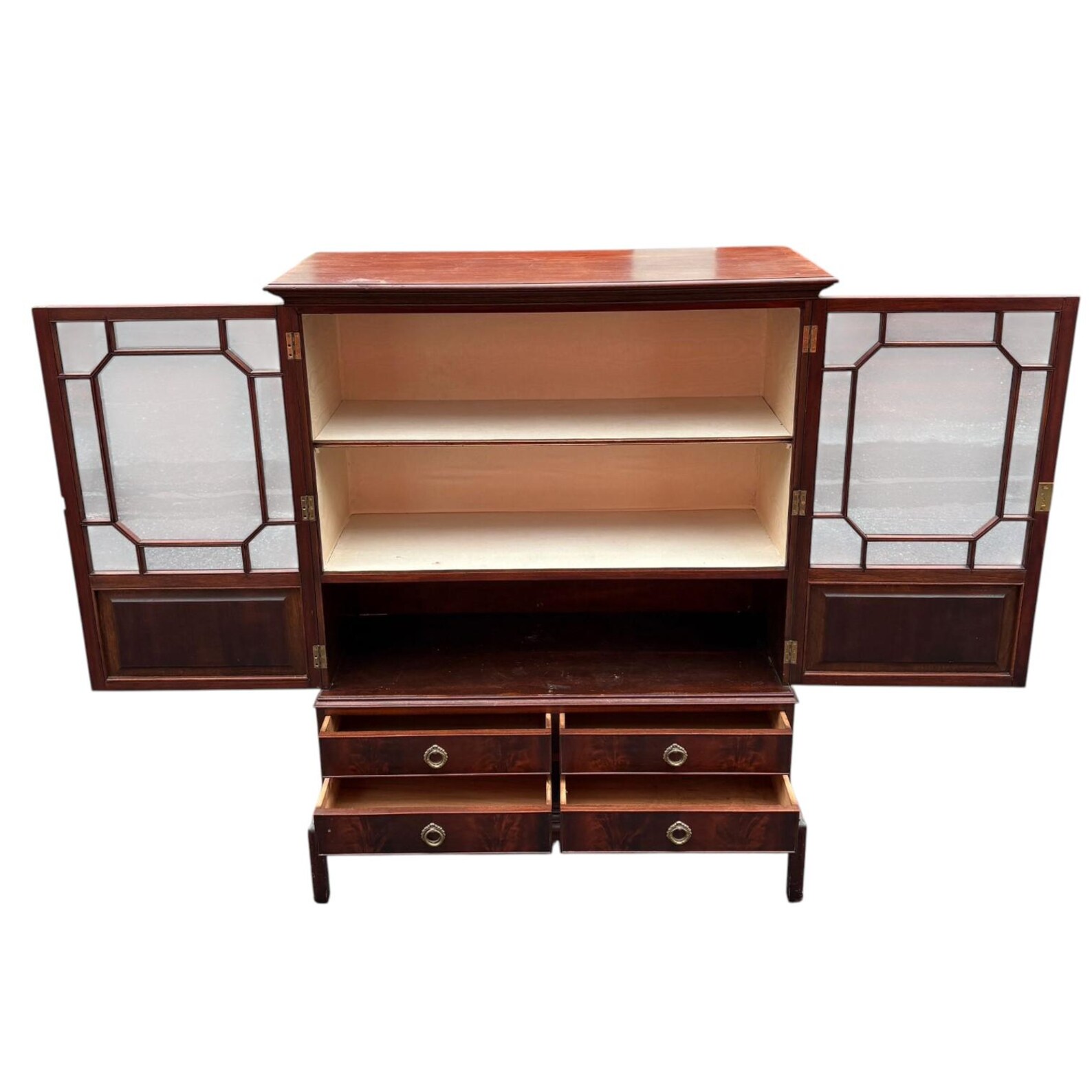 Antique English George lll Mahogany Cabinet - Image 2