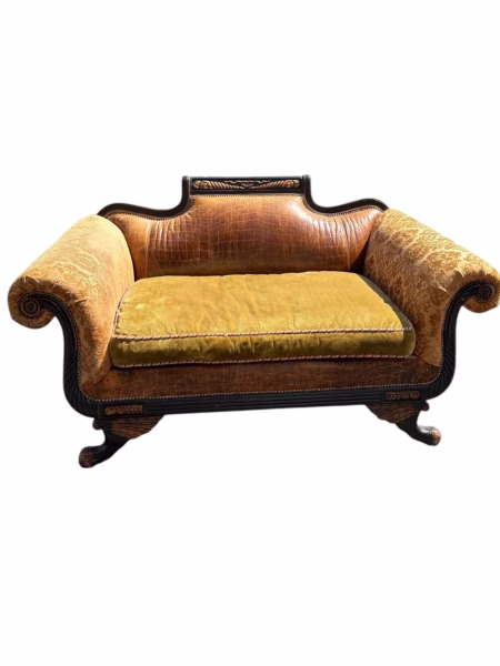 Old Hickory Tannery Empire Style Settee