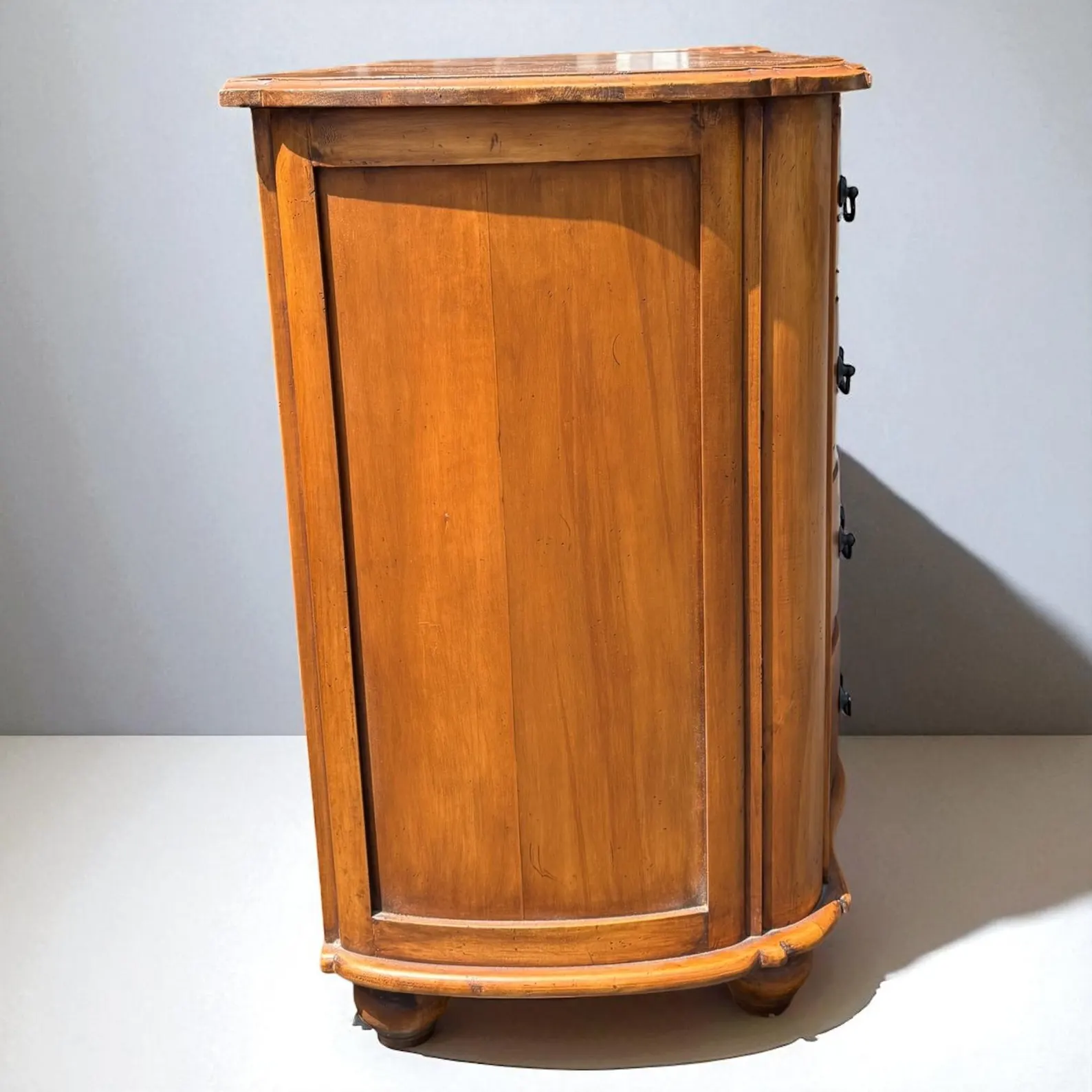 Pair of Solid Wood Four-Drawer Nightstands/Bachelors Chests - Image 6