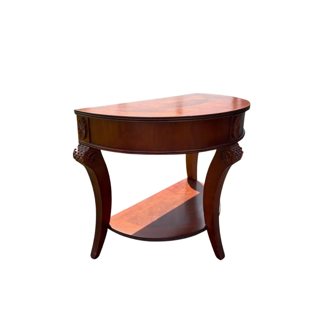 Neoclassical Demilune Side Table - Image 2