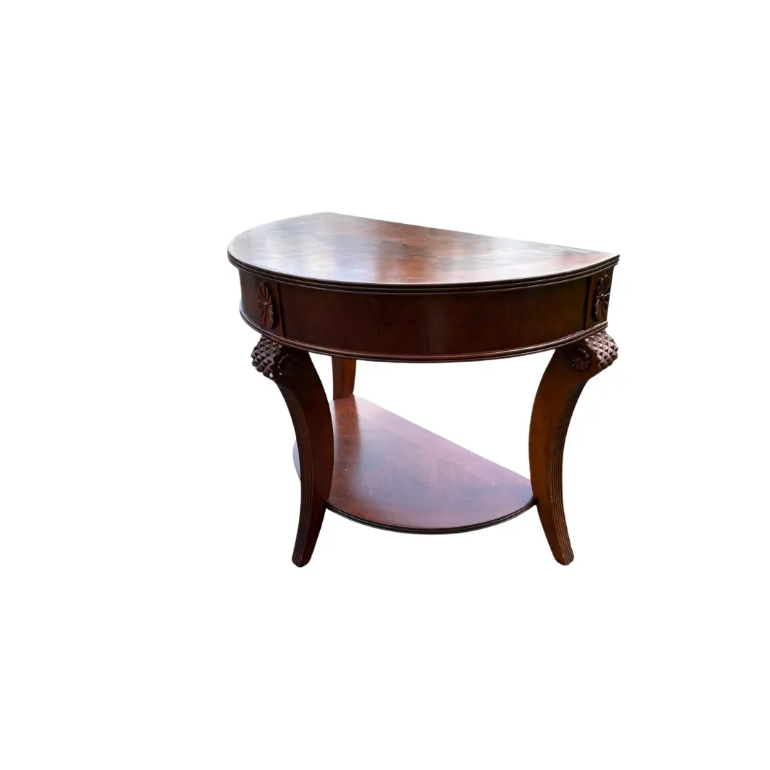 Neoclassical Demilune Side Table - Image 3