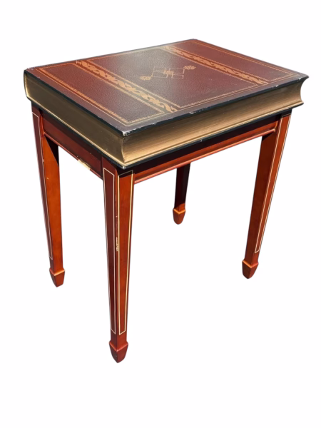 Vintage Faux Book Side Table