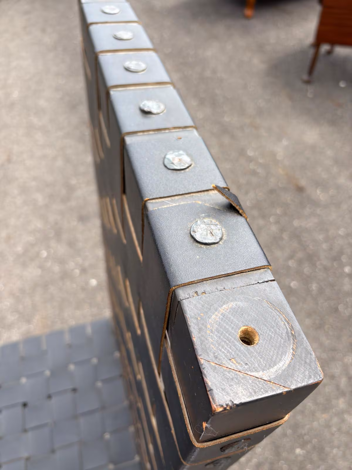 Pair of Late 19th Century Renaissance Revival Black Leather Chairs - Image 8